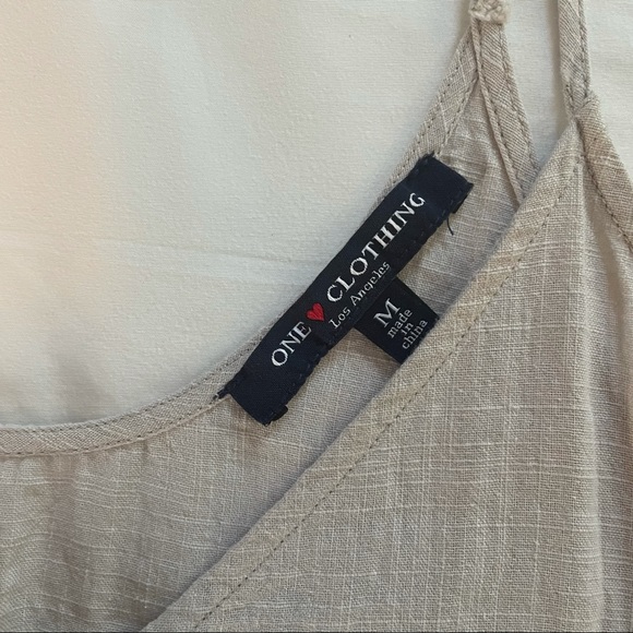 One ❤️ Clothing Gray/Cream Crop Top - Picture 2 of 4